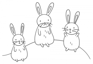 imagenes de conejos kawaii para dibujar