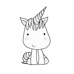 kawaii para dibujar unicornios