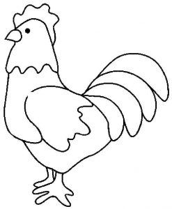 imagenes para colorear de animales de gallinas