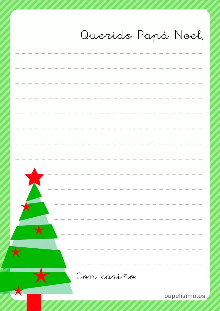 Cartas Para Santa Claus Cartas para Santa Claus | Las mejores Plantillas para Imprimir