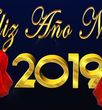 feliz año nuevo 2019 con rosas