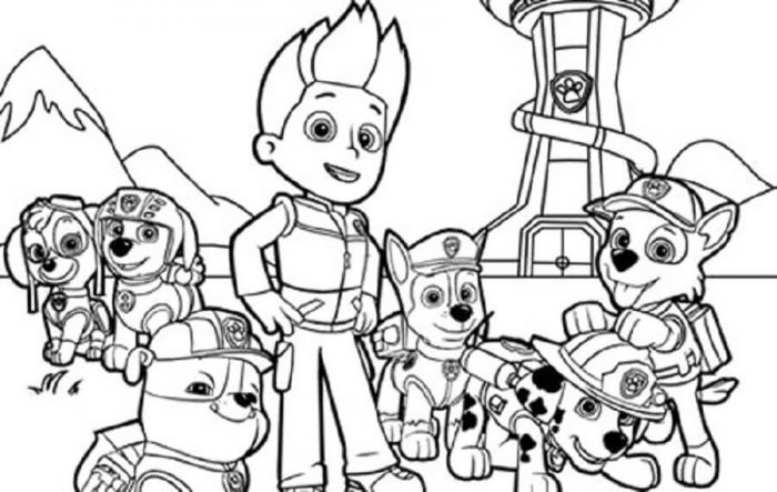Imágenes de Paw Patrol | Muy bonitas para Colorear con los Peques