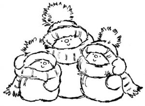 muñecos de nieve kawaii