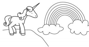 imágenes para colorear de unicornios