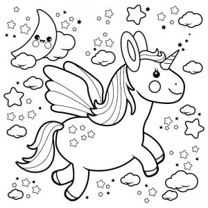imágenes para colorear de unicornios gratis