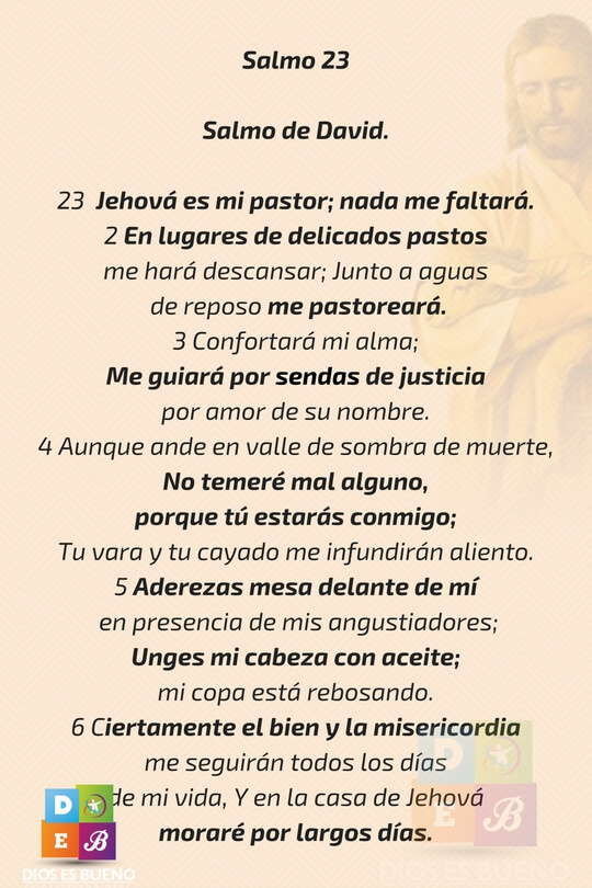 Imágenes del Salmo 23 | Jehová es mi pastor y Nada nos faltará