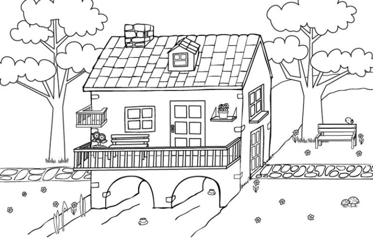 Imágenes de Casas para Dibujar | Bonitas | Para Imprimir